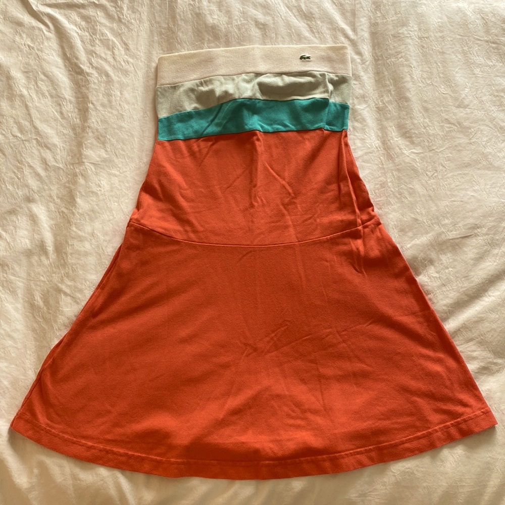 LaCoste orange tube dress size 34